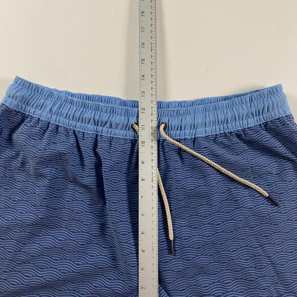 Fair Harbor Bayberry Blue Wave Swim Trunks Men's XL Lined Waves Shorts Suit - Picture 10 of 13